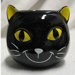 Yankee Candle   Kookie Kat Halloween Friends Cat Black Yellow Eyes Candle Holder